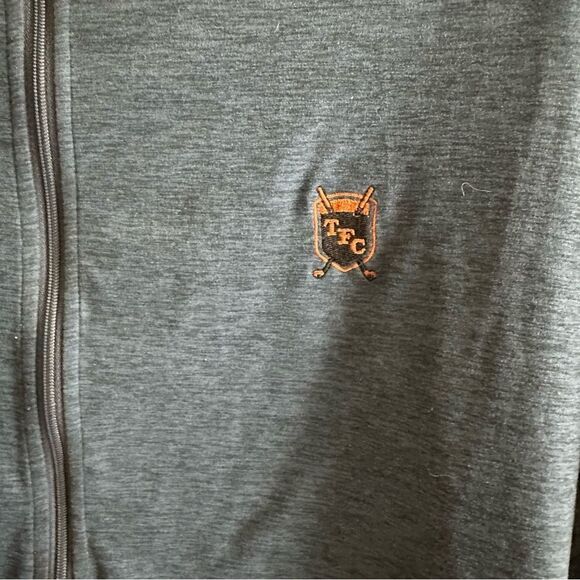 Anderson Ord Performance Apparel Blue Zip Up Athletic Pullover Size Medium - Picture 6 of 9